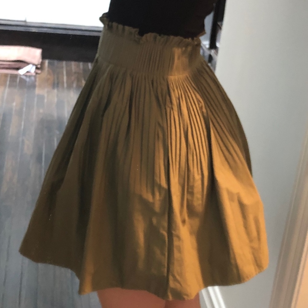 Olive green skirt